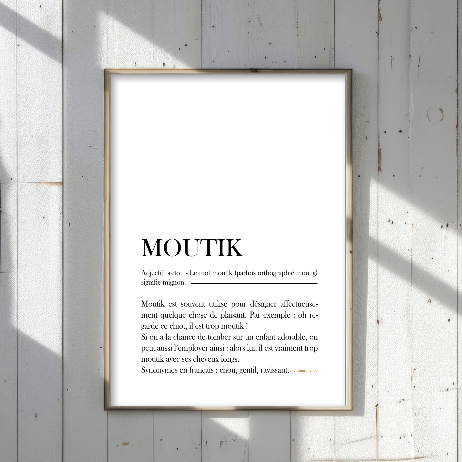 affiche définition Moutik