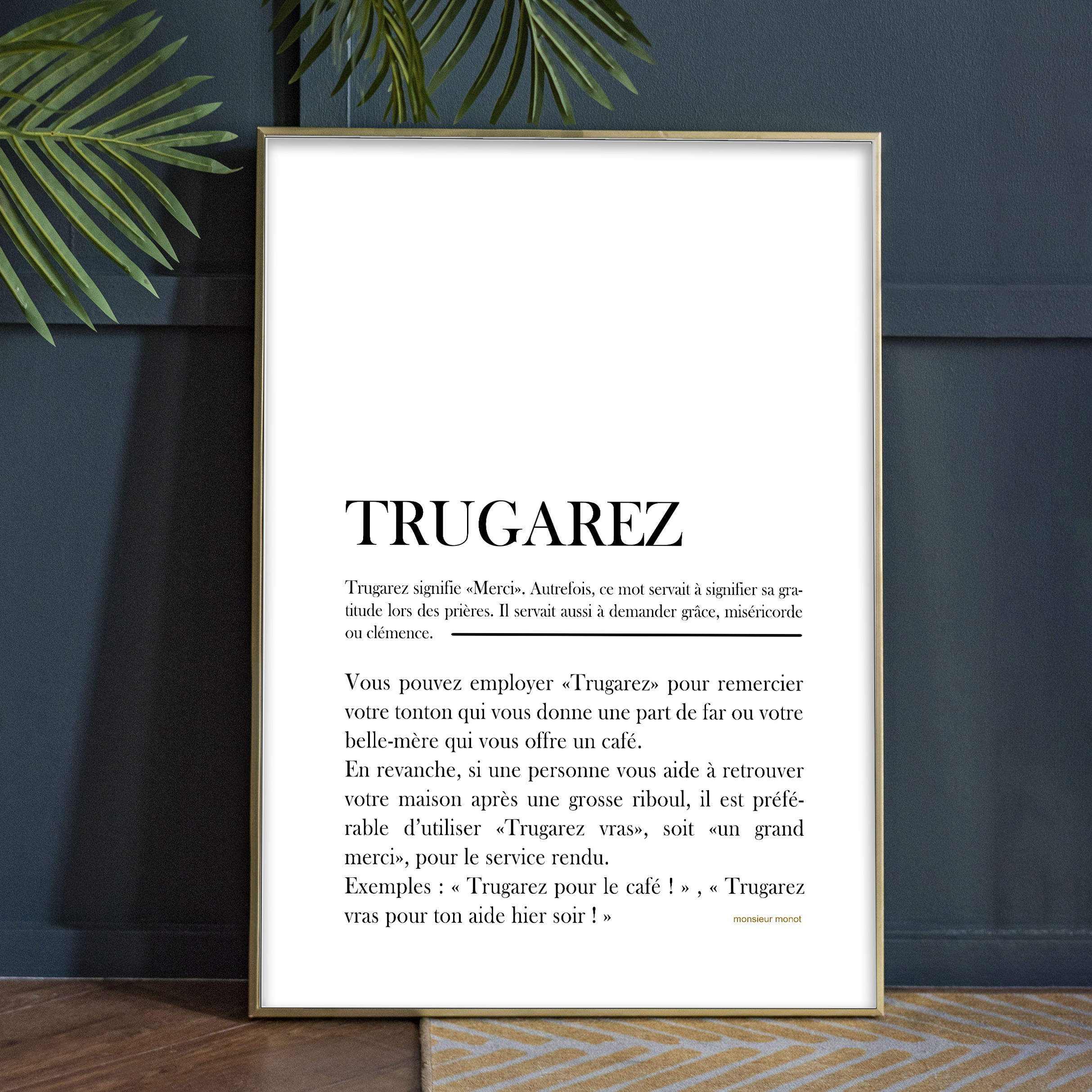 Affiche Définition Trugarez