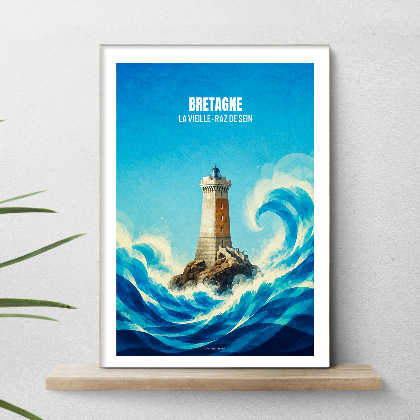 affiche Phares de Bretagne La Vieille