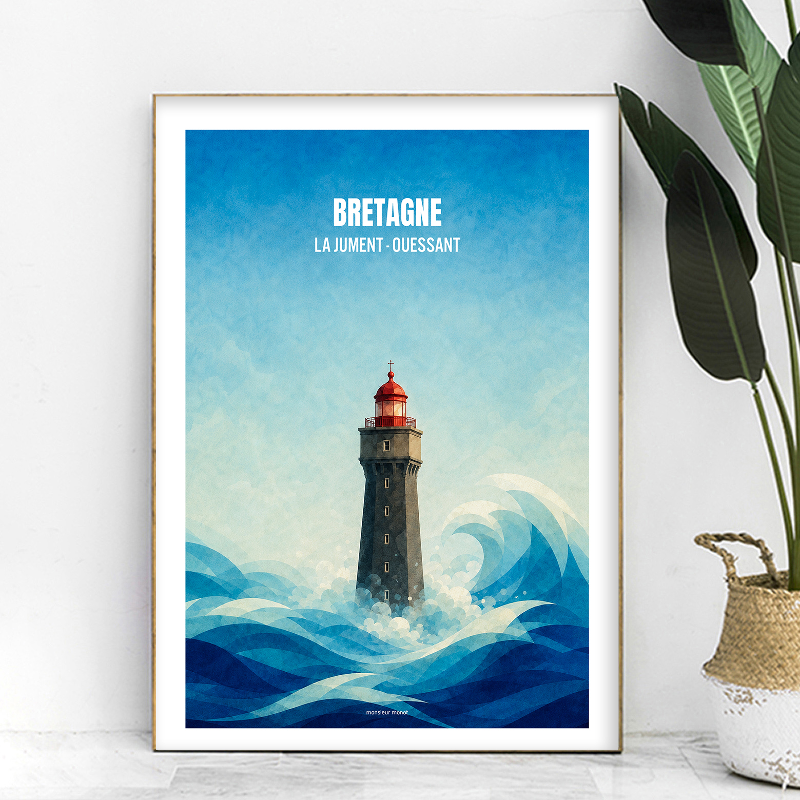 affiche Phares de Bretagne La Jument