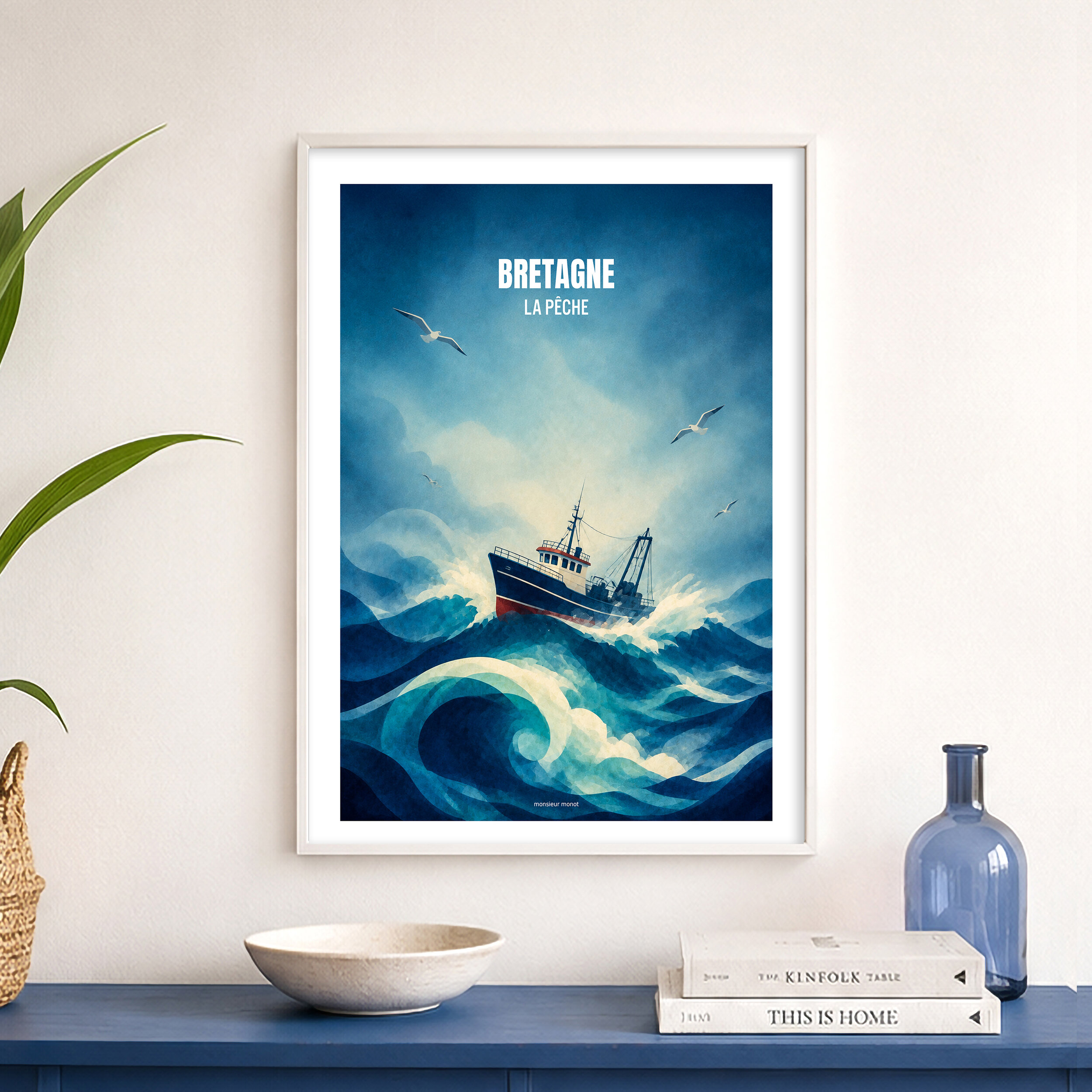 Affiche La Pêche La Bretagne