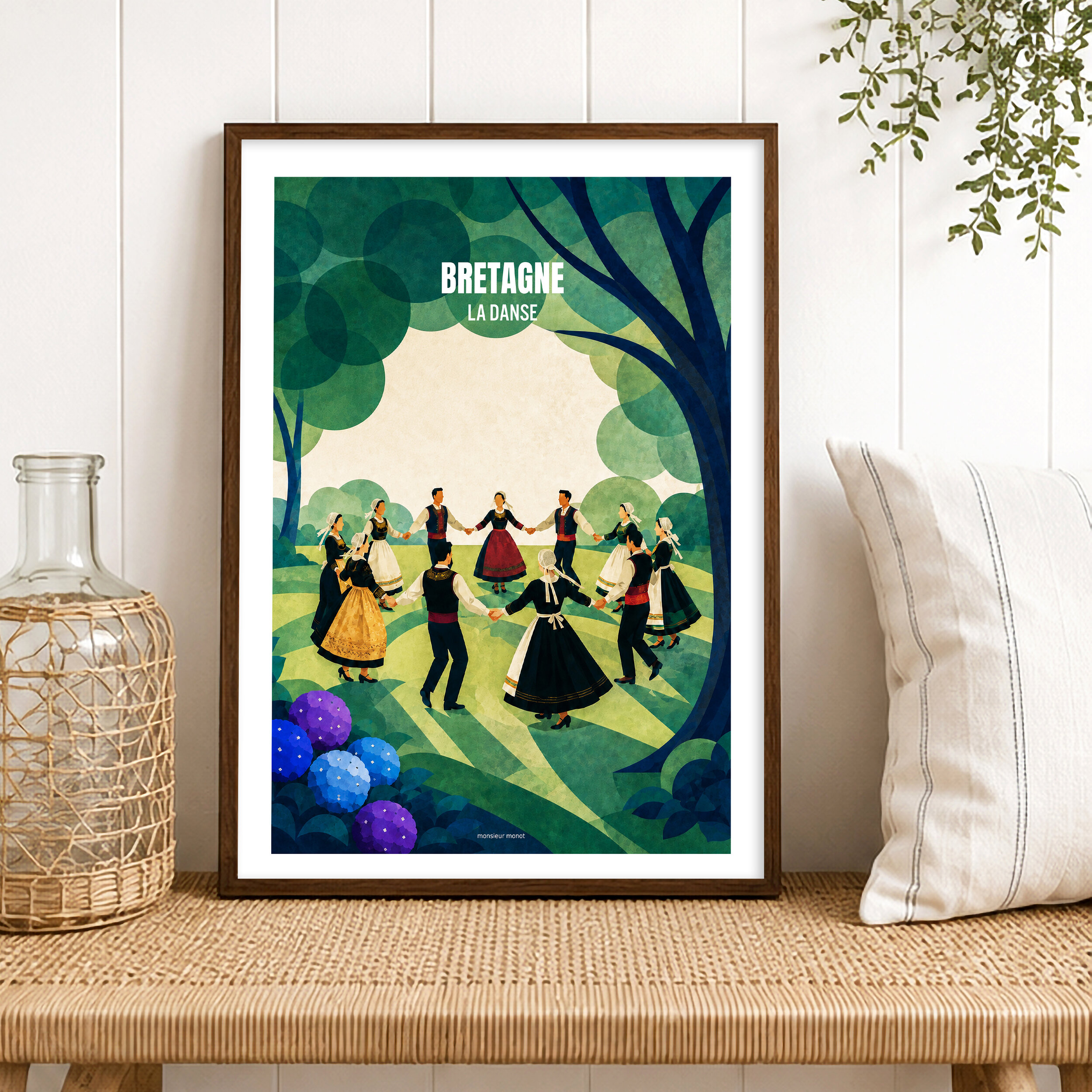 Affiche La Bretagne La Danse