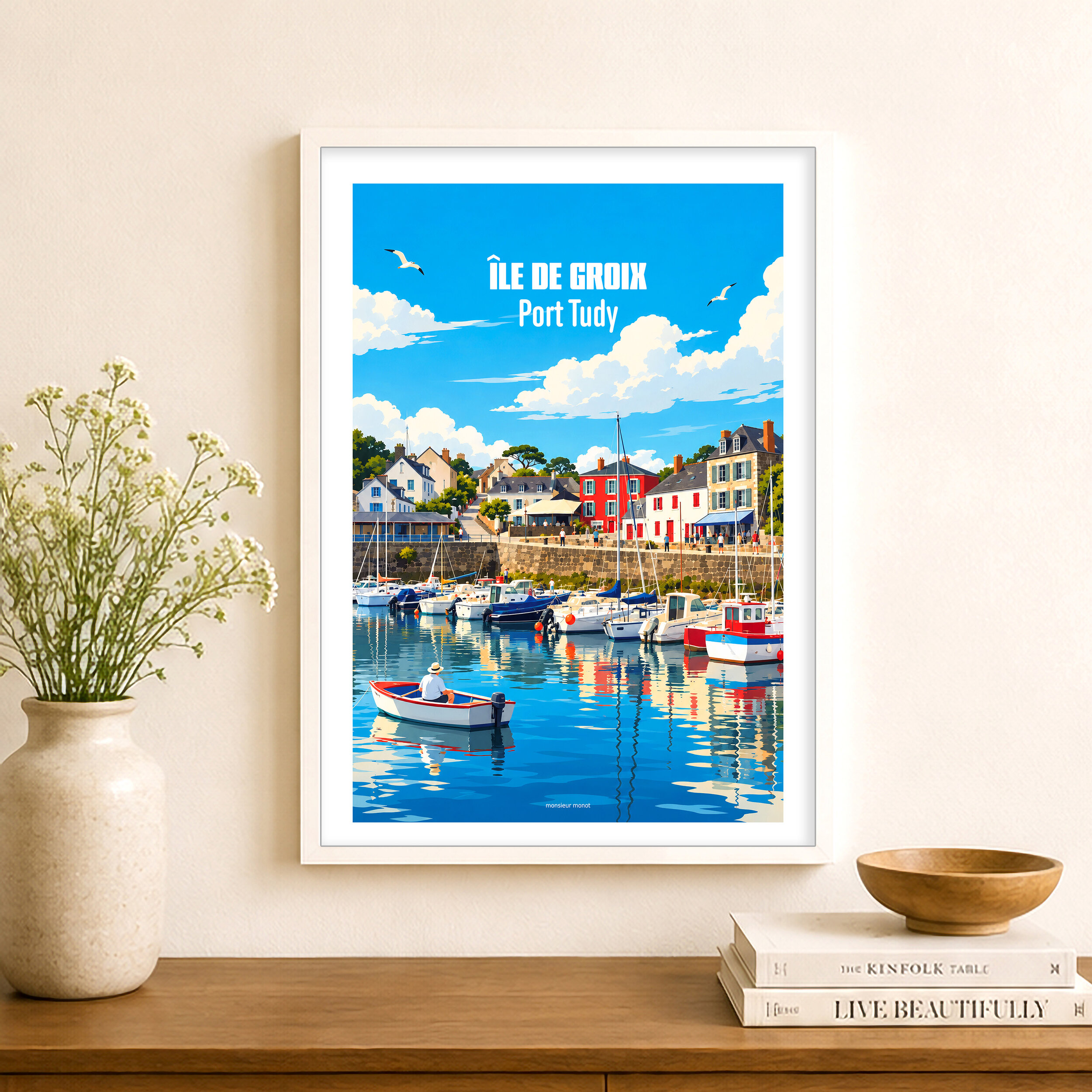 Affiche île de Groix Port Tudy