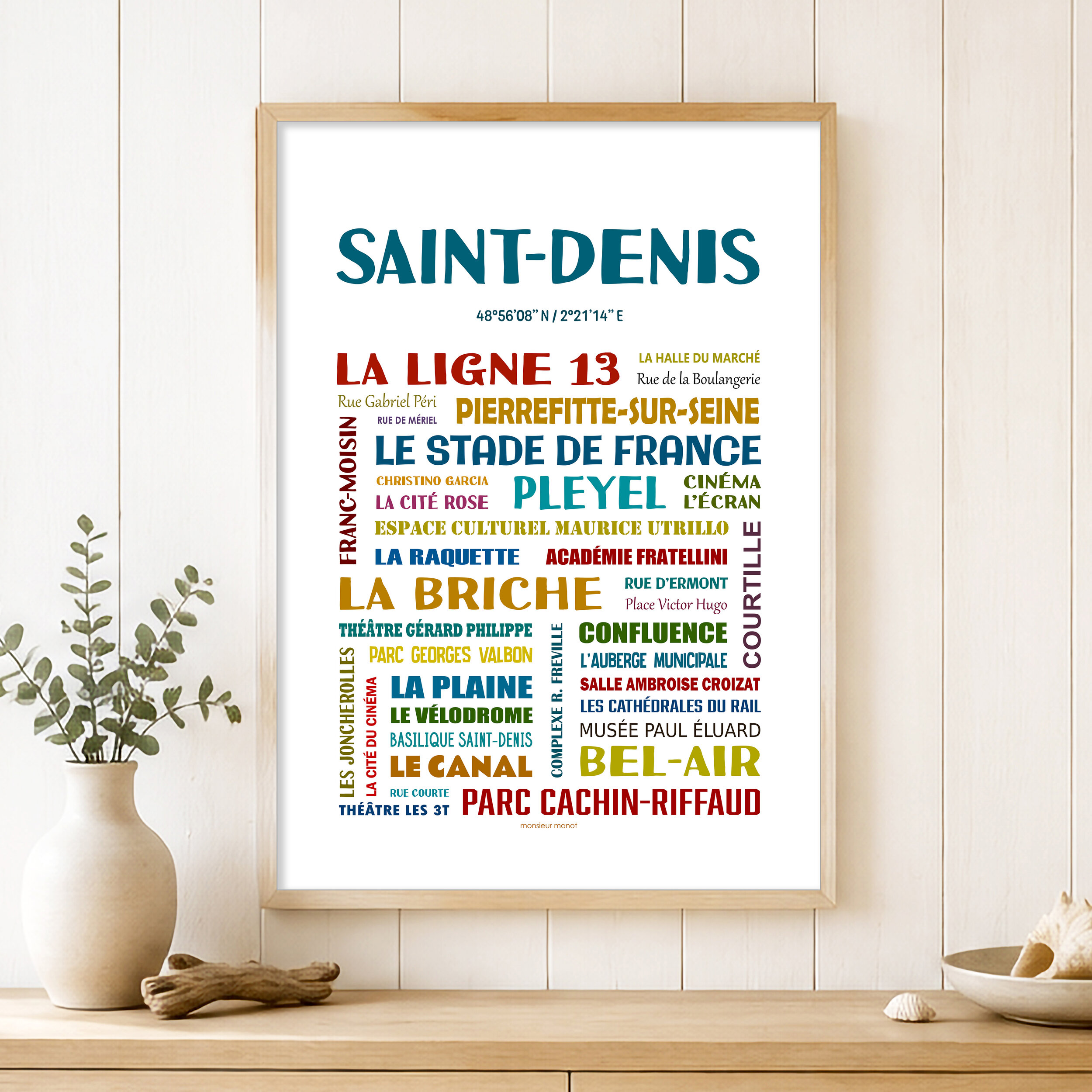 Affiche de Saint-Denis les quartiers
