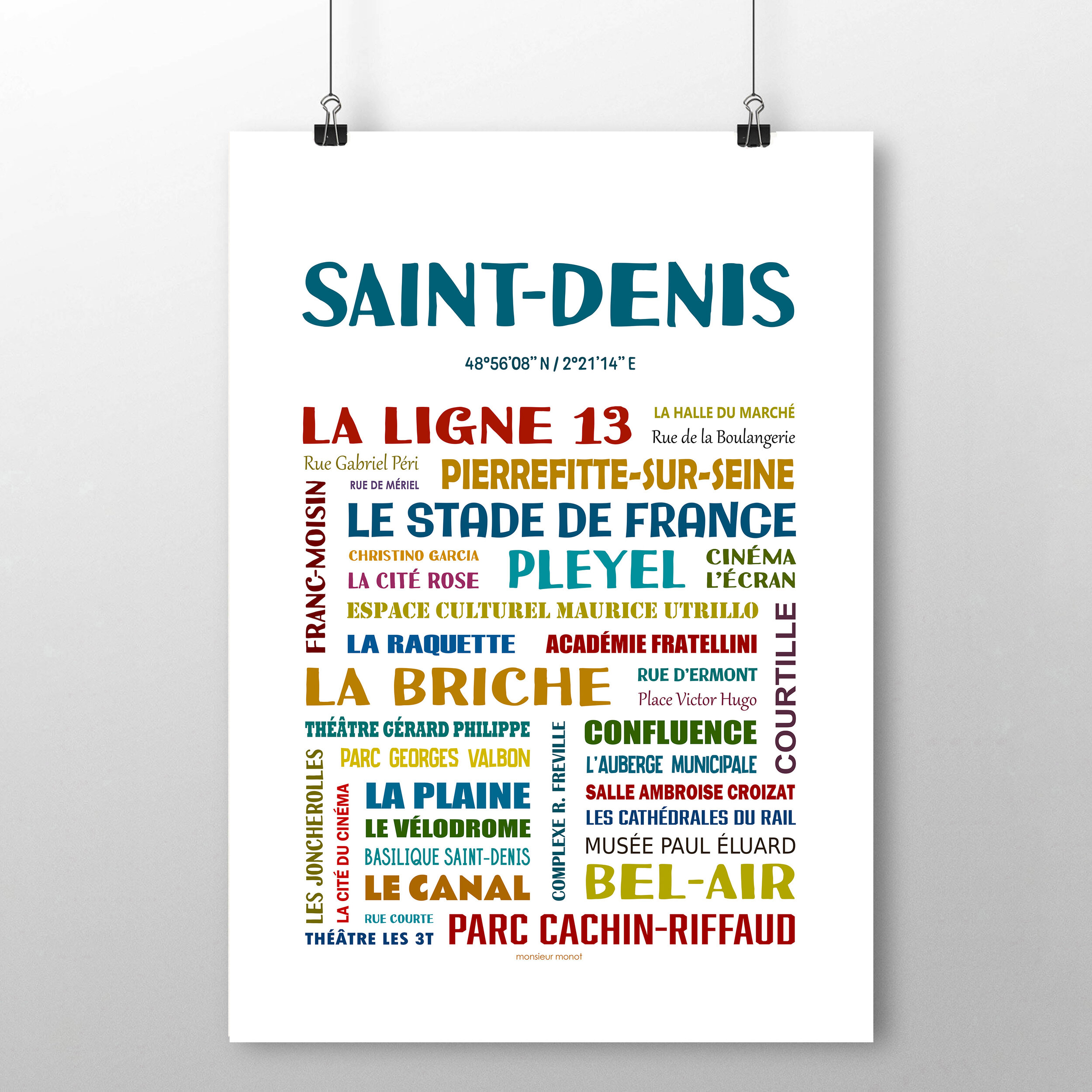 affiche Saint-Denis les quartiers 2
