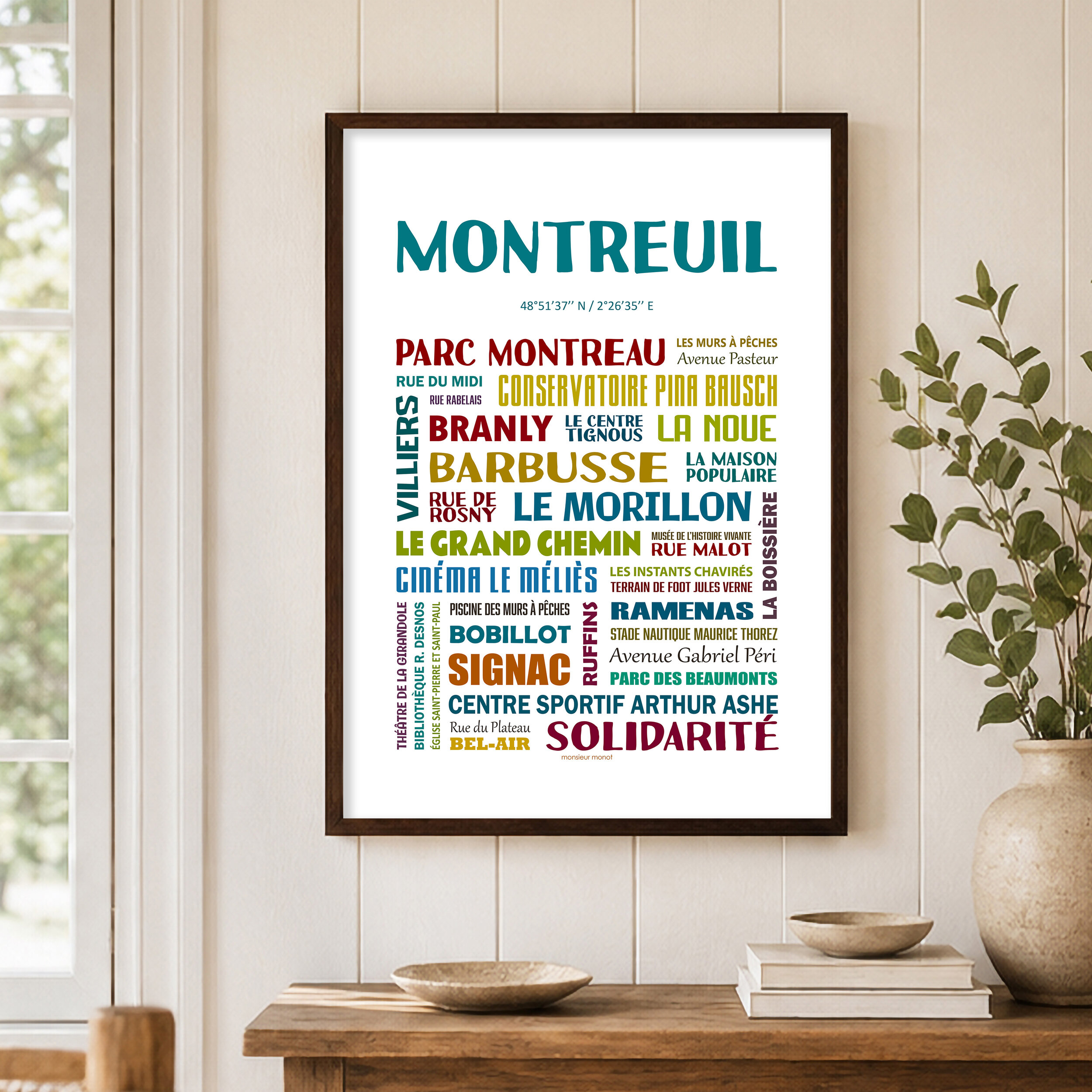 Affiche de Montreuil les quartiers