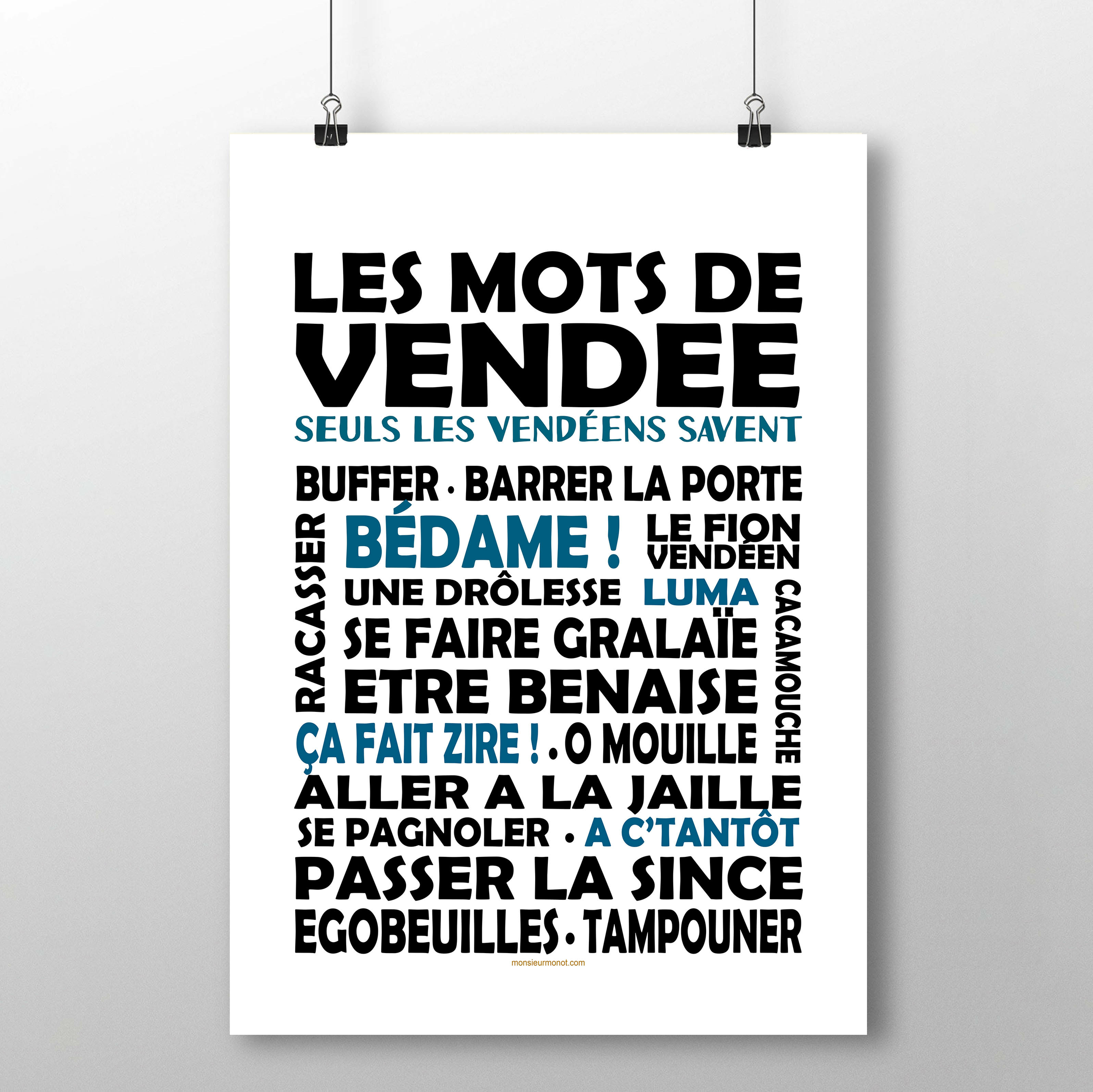 les mots de vendee noir et bleu