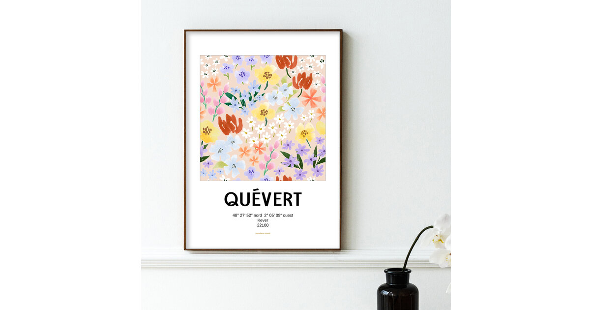 AFFICHE QUEVERT - FLEURS - TOUTES LES AFFICHES/AFFICHES CÔTES-D'ARMOR ...
