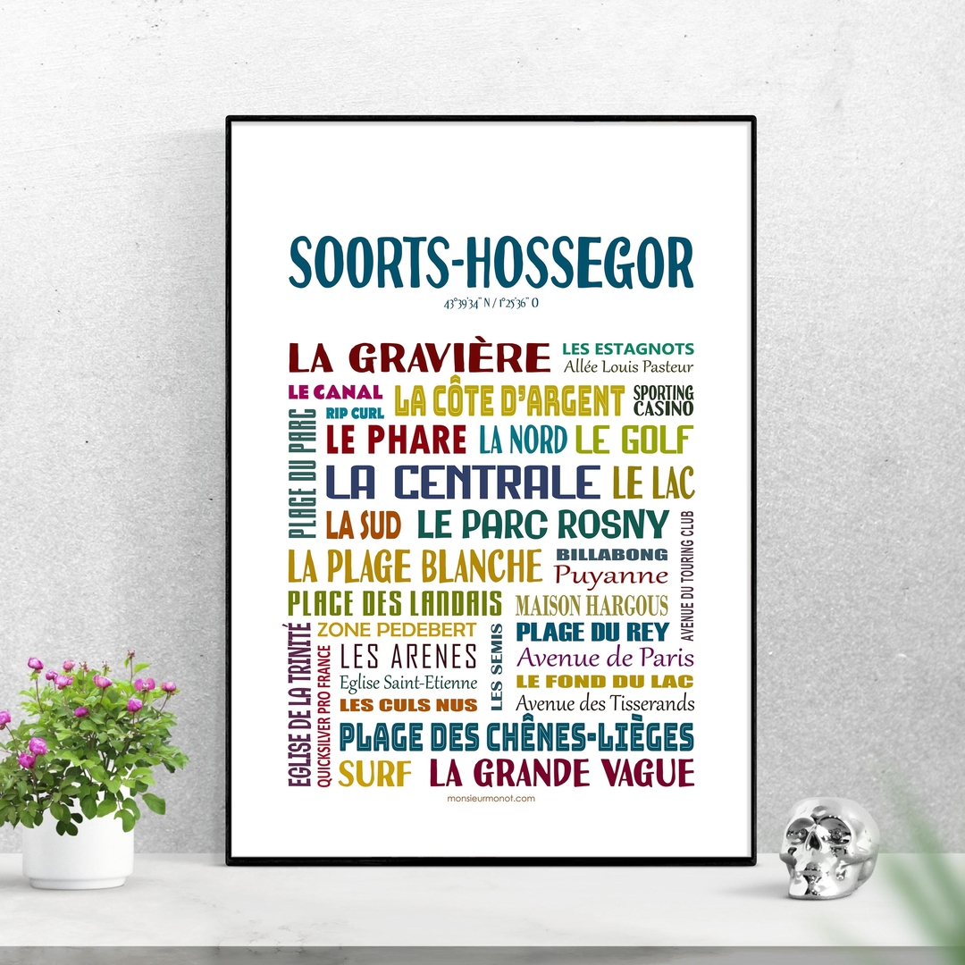 Stickers Plaques Immatriculation 40 Soorts-Hossegor - Lot De 2 Autocollants Prêts à Coller