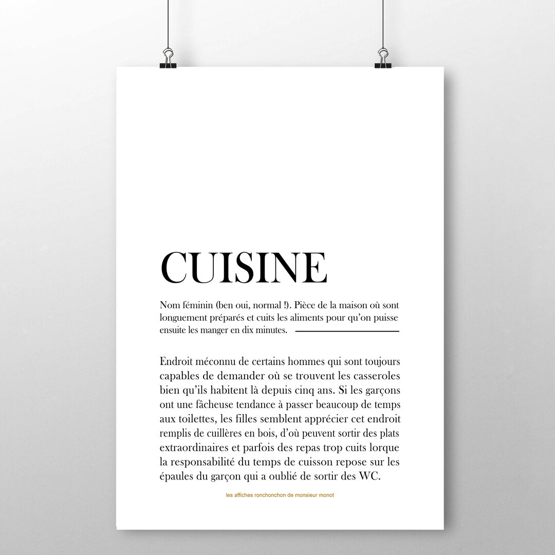 Affiche Murale Cuisine La Passion Du Chocolat - 30x24 Cm, Nouvelles Images, Neuve