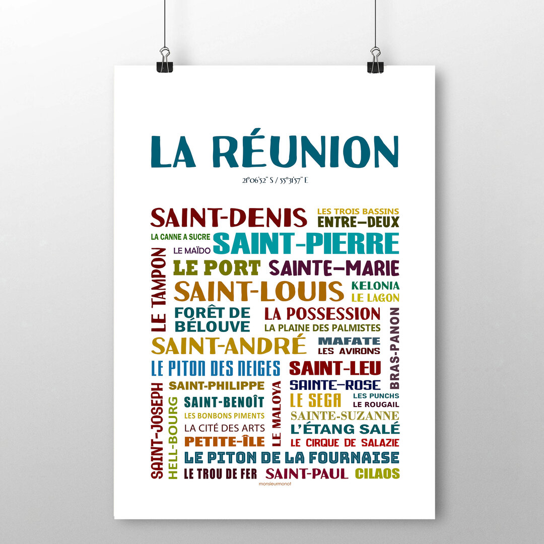 Expression Reunion AFFICHE LA REUNION - TOUTES LES AFFICHES/AFFICHES PARIS - CORSE - OUTRE ...