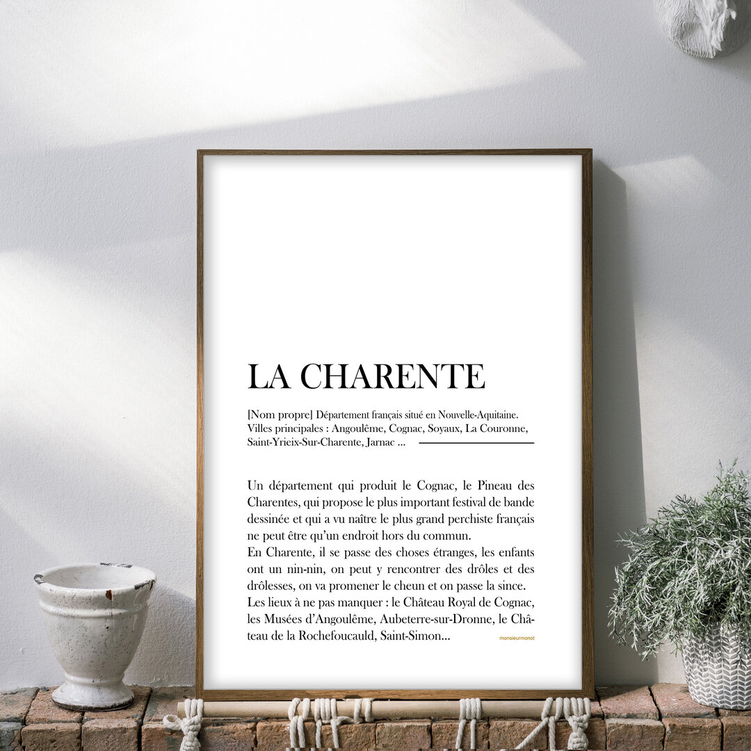 AFFICHE LA CHARENTE - LA DEFINITION - TOUTES LES AFFICHES/AFFICHES ...