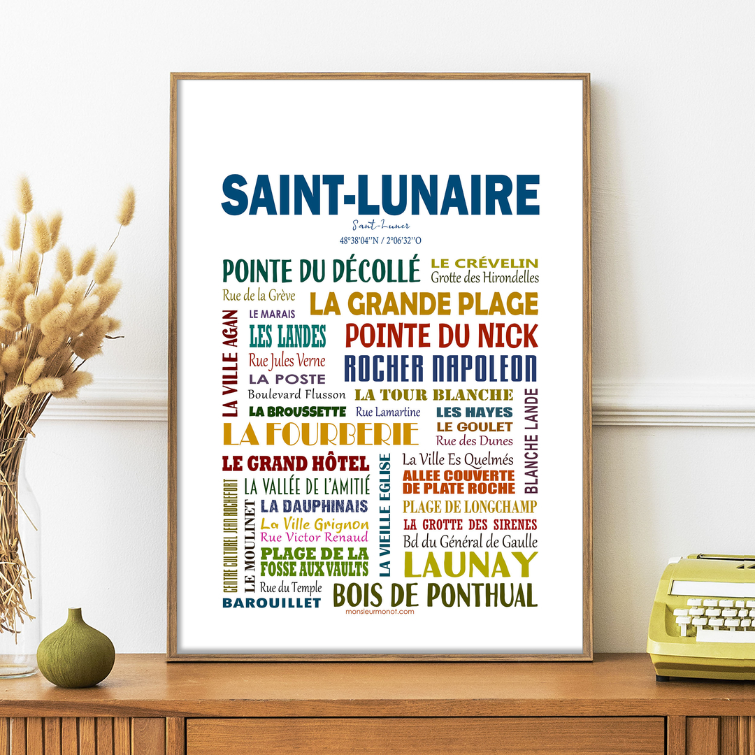 Affiche de Saint-Lunaire. Smasher à Saint-Lunaire - Panna Cotta Editions
