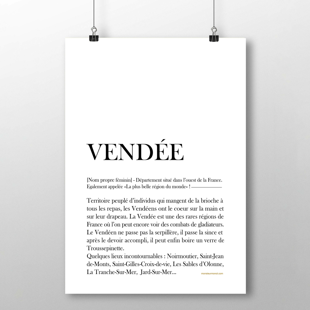 AFFICHE LA VENDEE DEFINITION TOUTES LES AFFICHES/AFFICHES VENDEE