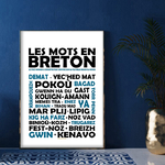 Les mots en breton noir et bleu 2