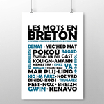 Les mots en breton noir et bleu 1