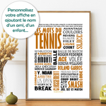 affiche tennis