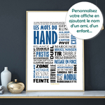 affiche mots du hand