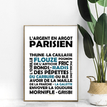 L'argent en argot parisien