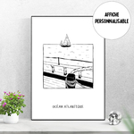 Bord de mer noir et blanc 3aaa