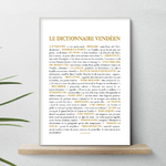 affiche dictionnaire vendéen