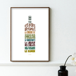 affiche les boissons de vendée