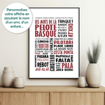 affiche Mots de la pelote basque 2