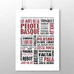 Affiche Les mots de la Pelote Basque 3