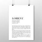 affiche Définition Lorient