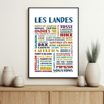 Affiche Les Landes les villes