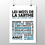 affiche les most de la sarthe noir et bleu 2