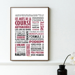 affiche la course automobile bordeaux