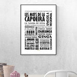 affiche les mots de la capoeira noir