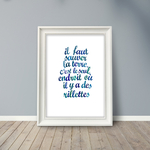 Affiche il faut sauver terre rillettes