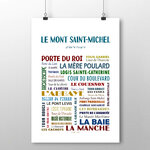 affiche le mont saint michel new