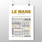 affiche Le Mans les choses à faire