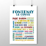 affiche Fontenay Le Comte quartiers 2
