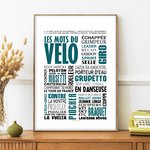 Affiche les mots du velo 2