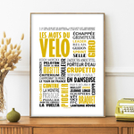 Affiche les mots du velo 1