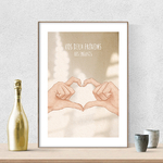 affiche coeur avec les doigts couple 4