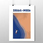 affiche Saint-Malo plage 2