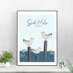 affiche de SAINT-MALO Bord de Mer