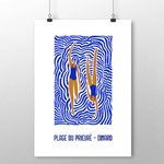 affiche Dinard plage du prieuré 2