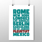 affiche Pleurtuit villes célèbres 2