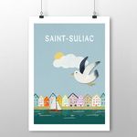 affiche Saint-Suliac Bord de mer 2