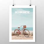 affiche Normandie bord de mer 2