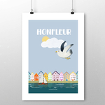 affiche Honfleur bord de mer 2