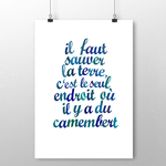 affiche Il faut sauver... camembert 2