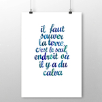 Affiche Il faut sauver... calva 2