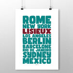 affiche Lisieux villes celebres 2